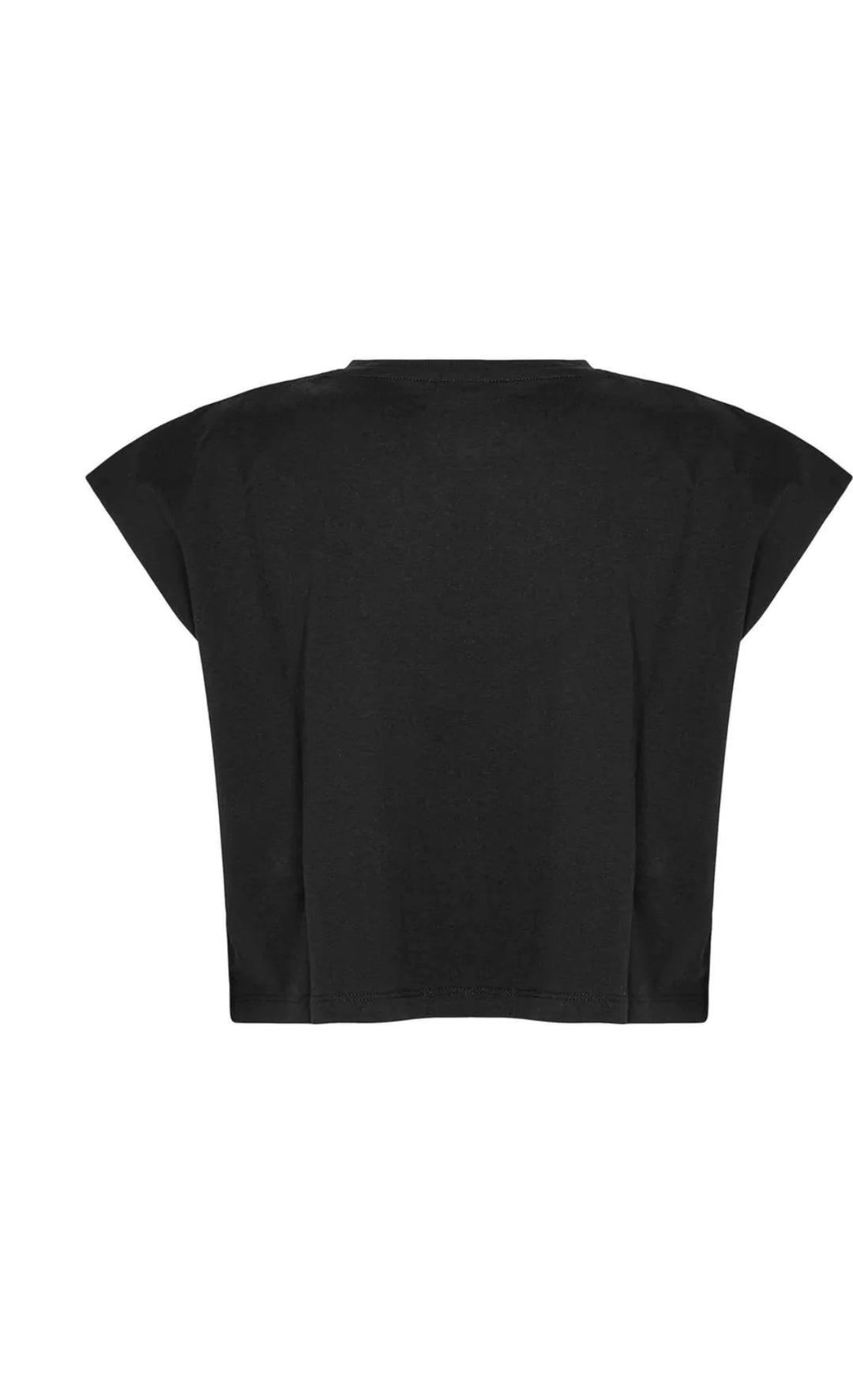 T-shirt with embroidery on the shoulders